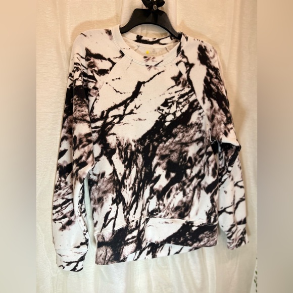 ZELLA Jamie Ink Print Terry Crewneck Womens Sweatshirt-XS - Picture 1 of 6